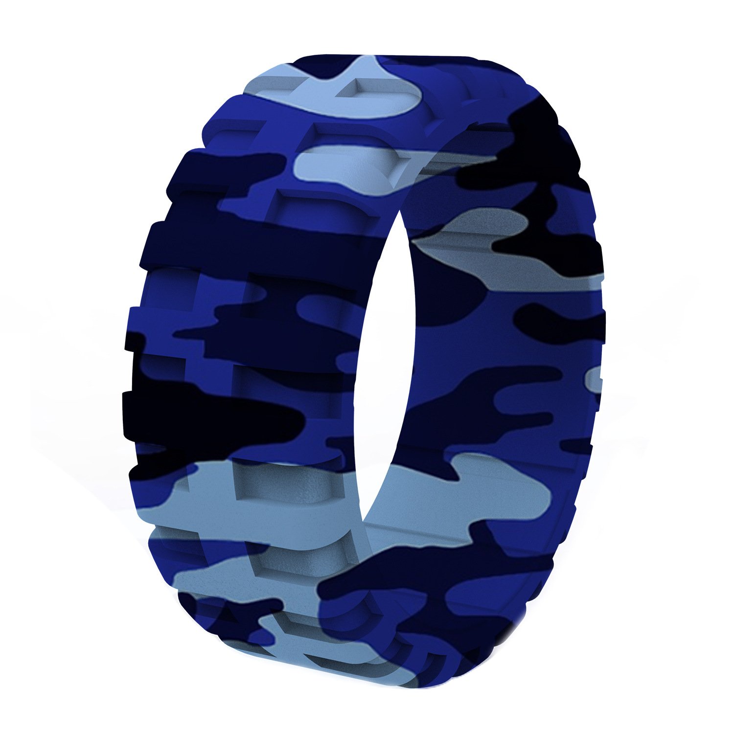 Tire pattern silicone ring breathable sports ring men's silicone ring 10 color set customizable
